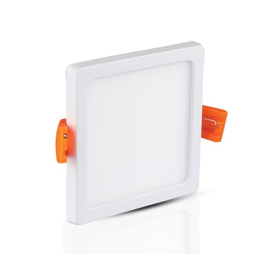 22W 17x17cm LED Einbaupanel, quadratisch - 100lm/W, weißer Rand, Ausschnitt: 15,5 x 15,5 cm, Maße: 17 x 17 cm