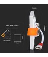 22W 17x17cm LED Einbaupanel, quadratisch - 100lm/W, weißer Rand, Ausschnitt: 15,5 x 15,5 cm, Maße: 17 x 17 cm