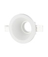 GU10 Gips Einbauspot, rund - Weiß, Ausschnitt: Ø13,2 cm, Maße: Ø13,2 x 7,4 cm, ohne Leuchtmittel