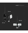 18W LED Fluter mit WiFi Kamera und Sensor - 6000K, IP44, weiß, Außenbereich, Sicherheitskamera