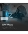 18W LED Fluter mit WiFi Kamera und Sensor - 6000K, IP44, weiß, Außenbereich, Sicherheitskamera