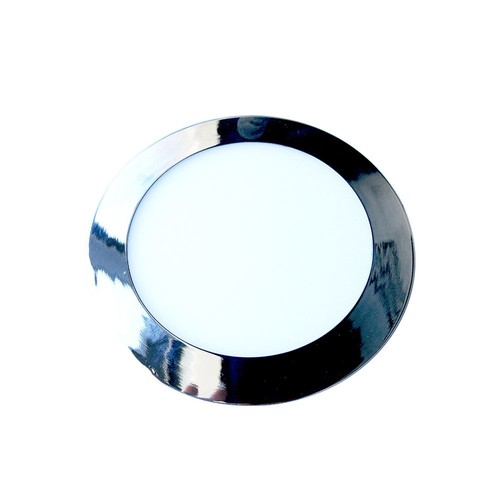 24W Ø30cm LED Einbaupanel - Chrom, 2000lm, Ausschnitt: Ø28,5 cm, Maße: Ø30 cm, inkl. Driver