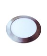 24W Ø30cm LED Einbaupanel - Satin Nickel, 3000K, Ausschnitt: Ø28cm, Maße: Ø30cm