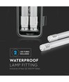 150cm 44W T8 wasserdichte LED-Komplettleuchte - IP65, 6400K, 2x22W, kaltweiß