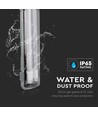 150cm 44W T8 wasserdichte LED-Komplettleuchte - IP65, 6400K, 2x22W, kaltweiß