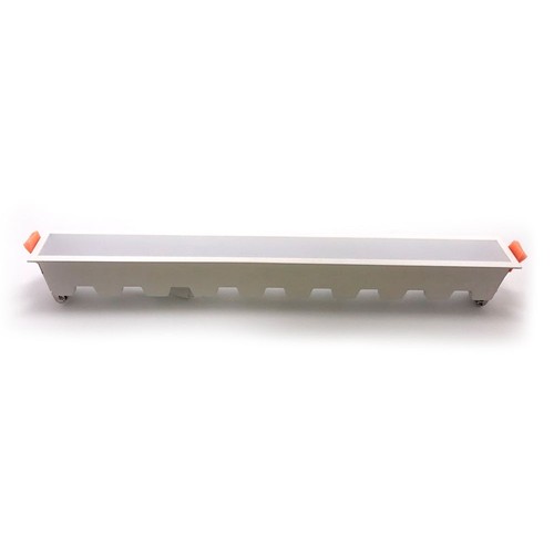 30W LED Einbaupanel - 2400lm, 43x4,5cm, weißer Rand, IP20 Innenbereich