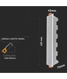 30W LED - Lineares Licht, Weiß, 6400K