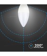 2 Stk. E14 5,5W LED Kerzenlampe - 470lm, ersetzt 40W, Blisterpackung