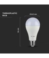 2 Stk. E27 15W LED Leuchtmittel - A65, 6400K, 1350lm, ersetzt 90W