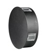 4W runde LED Wandleuchte - IP65, Schwarz, 3000K, COB LED, inkl. Leuchtmittel