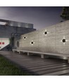 4W runde LED Wandleuchte - IP65, Schwarz, 3000K, COB LED, inkl. Leuchtmittel