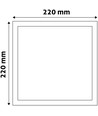 18W 22 x 22 cm LED Einbaupanel - Ausschnitt: 20,1 x 20,1 cm, Maße: 22 x 22 cm