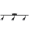 13,5W LED Wandleuchte mit 3 Köpfen - 1260lm, 3000K, schwarzes Finish, inkl. Leuchtmittel