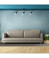 13,5W LED Wandleuchte mit 3 Köpfen - 1260lm, 3000K, schwarzes Finish, inkl. Leuchtmittel