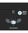 13,5W LED Wandleuchte mit 3 Köpfen - 1260lm, 3000K, schwarzes Finish, inkl. Leuchtmittel
