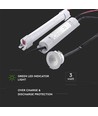 3W LED Notbeleuchtung für Einbau - 5500K, >3 Stunden Akkulaufzeit, IP20, Weiß