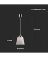 7W LED Pendelleuchte - Ø15cm, weißer Schirm, 4000K, inkl. Leuchtmittel
