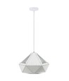 Pastel Prism weiße Pendelleuchte, E27 Fassung - Ø31cm, Metall, 5 Jahre Garantie, ohne Leuchtmittel