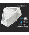Pastel Prism weiße Pendelleuchte, E27 Fassung - Ø31cm, Metall, 5 Jahre Garantie, ohne Leuchtmittel