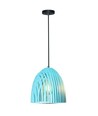 E27 Cone Prism Pendelleuchte - Blau, Metall, Ø25cm, ohne Leuchtmittel