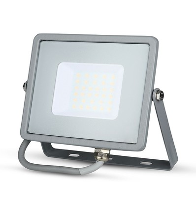 30W LED Fluter mit Samsung Chip - 80lm/W, IP65, warmweiß, grau, 5 Jahre Garantie
