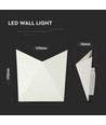 5W LED Wandleuchte - IP65, weiß, 4000K, Aluminium, inkl. Leuchtmittel