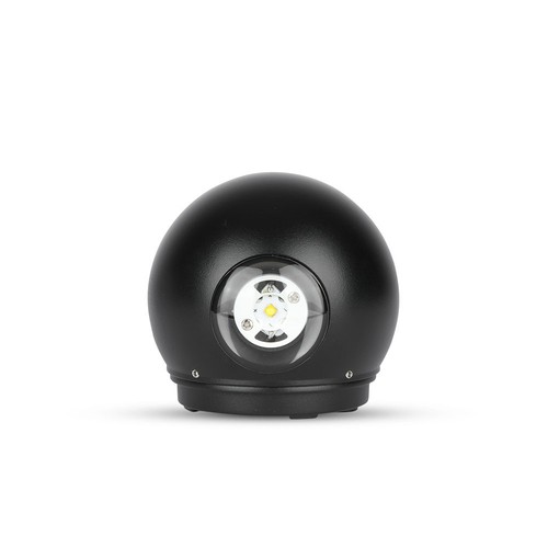 6W LED Wandleuchte mit Up/Down Licht - IP65, schwarz, 3000K, 11,2 x 11,2 cm, inkl. Leuchtmittel
