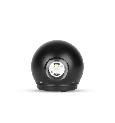 6W LED Wandleuchte mit Up/Down Licht - IP65, schwarz, 3000K, 11,2 x 11,2 cm, inkl. Leuchtmittel