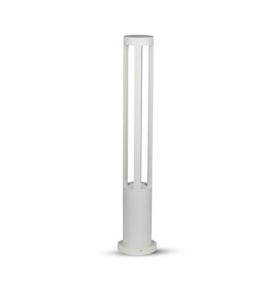 10W Pollerleuchte - LED, 6400K, weißes Gehäuse, 80 cm Höhe