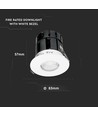 10W Bluetooth fire-rated LED Einbaustrahler - CCT, dimmbar, IP65, weiß, Smart Home, 5 Jahre Garantie