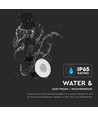 10W Bluetooth fire-rated LED Einbaustrahler - CCT, dimmbar, IP65, weiß, Smart Home, 5 Jahre Garantie
