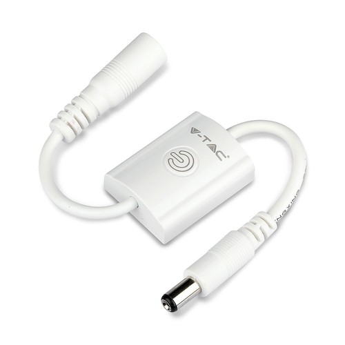 Touch Sensor für LED Streifen, 12V - Max. 24W, dimmbar, weiß, IP20, Jack Stecker Anschluss