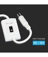 Handsensor für LED-Streifen, 12V - Max 24W, weiß, 2.1mm DC Stecker, Ein/Aus-Sensor für Nachttischlampe