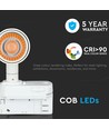 15W LED-Schienenstrahler - Samsung-Chip 5000K 5 Jahre Garantie, weißes Gehäuse
