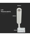 20W Samsung Chip Schienenspot, RA90 - Weiß, 5 Jahre Garantie, 5000K