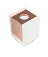GU10 Deckenstrahler aus Gips - Quadratisch, Matt-Roségold, IP20 Innen, ohne Leuchtmittel