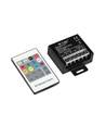 RGB LED Controller mit 20-Tasten RF Fernbedienung - 12V/24V, 3 Kanäle, max. 480W, IP20