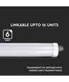 60W Wasserdichte Lampe - LED, 180cm, Samsung Chip, 4000K, 5 Jahre Garantie