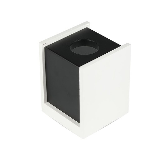 GU10 Aufbaustrahler für Gips - Square, Pistol Black, quadratisch, ohne Leuchtmittel