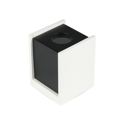 GU10 Aufbaustrahler für Gips - Square, Pistol Black, quadratisch, ohne Leuchtmittel