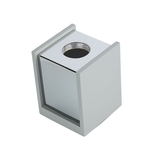 GU10 - grauer Beton, Metall-Gips-Oberfläche mit verchromtem Sockel (quadratisch)