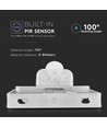 10W LED Fluter mit Sensor, weiß - Samsung LED, IP65, PIR