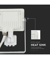 10W LED Fluter mit Sensor, weiß - Samsung LED, IP65, PIR