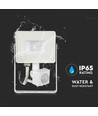 10W LED Fluter mit Sensor, weiß - Samsung LED, IP65, PIR