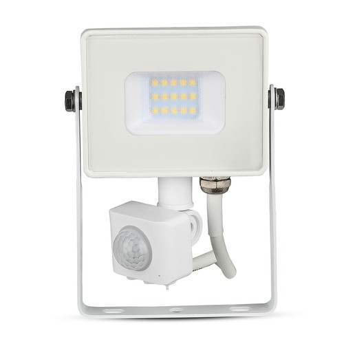 10W Fluter - PIR Sensor, Samsung Chip, 4000K, weißes Gehäuse