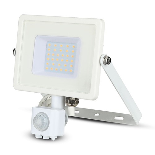 30W LED Fluter mit Sensor - Samsung LED, 2400lm, IP65, warmweiß