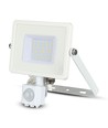 30W LED Fluter mit Sensor, Samsung LED - IP65, weiß, 6400K