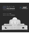 30W LED Fluter mit Sensor, Samsung LED - IP65, weiß, 6400K