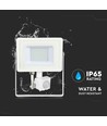 30W LED Fluter mit Sensor, Samsung LED - IP65, weiß, 6400K