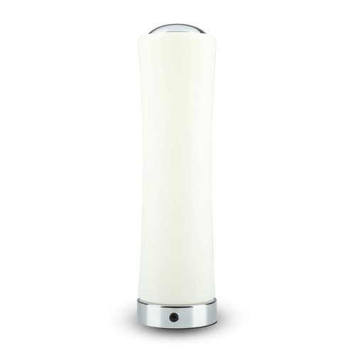 18W LED Designer Tischleuchte - Touch dimmbar, 1200lm, 3000K, Chrom-Finish